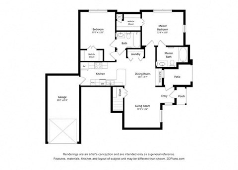 B1 Floor Plan B1 Floor Plan at Woodway Village, Texas, 78744